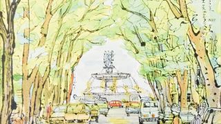 エクスプロバンスの町にて(南仏100景)
