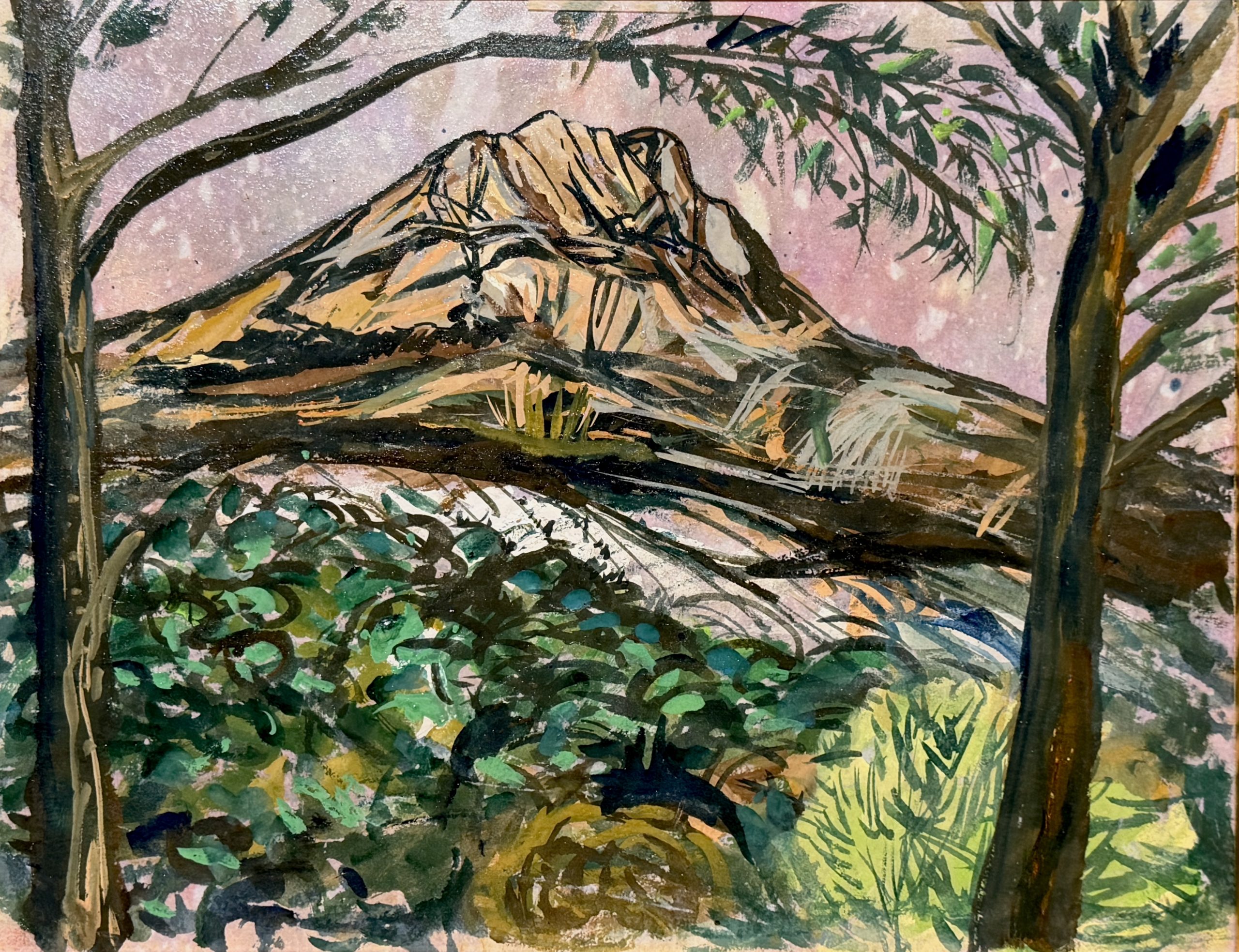 セザンヌの描いたサントヴィトワール山 3